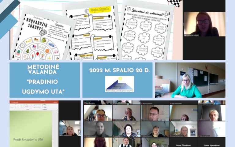 Rajono pradinio ugdymo mokytojų metodinė valanda „Pradinio ugdymo UTA“