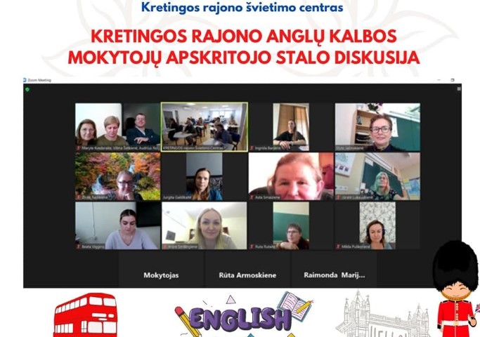 Anglų k. mokytojų apskritojo stalo diskusija