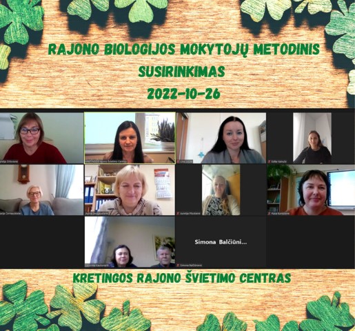 Rajono biologijos mokytojų metodinis susirinkimas