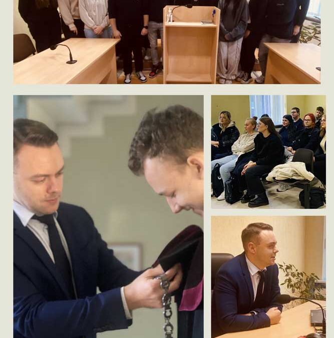 Mokinių vizitas Plungės apylinkės teismo Kretingos rūmuose
