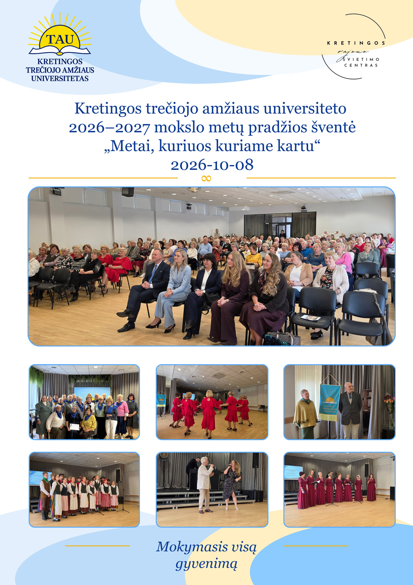 Kretingos trečiojo amžiaus universitetas pradėjo naujus mokslo metus